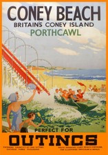 Vintage Funfair Poster Coney