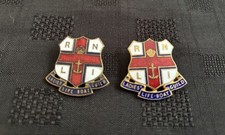 2 RNLI Ladies Life Boat Guild Royal National Lifeboat Institution Enamel Badges