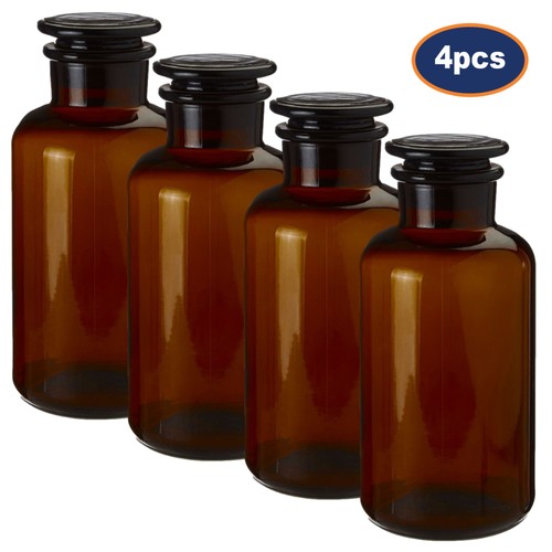 4pcs apothecary glass bottle - glass,
