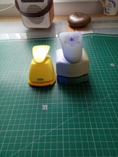 2 x Woodware. Paper cutters. Both with snowflakes. Both 4x4 cms