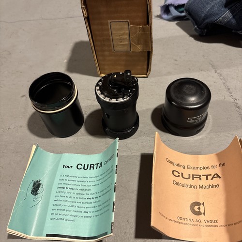 Curta calculator 1962 - calculator, type