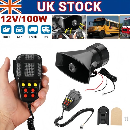 100w 12v tone sound car - 100w,