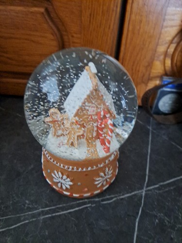 Snow globe gingerbread man - globe,