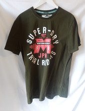 Men's t shirt superdry trial rider. ( Biker Lee Japan ) Brown / pink