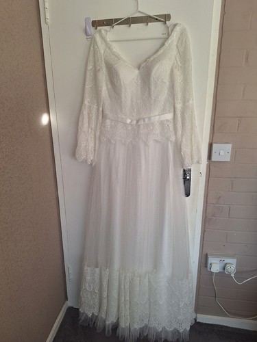 Boho rustic wedding dress - rustic,