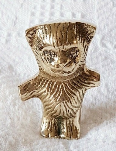 Teddy bear solid brass - solid,