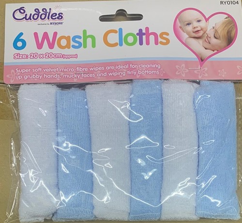 Baby wash cloths - x, soft