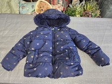 Girls age 4-5 M&S coat Navy