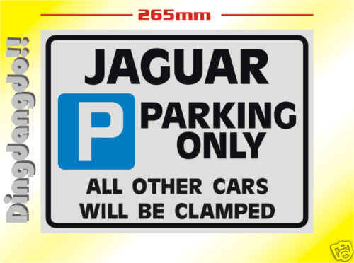Jaguar parking sign novelty - parking,