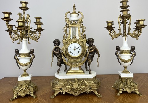 Clock antique louis - clock, xv