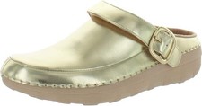 FITFLOP™ GOGH PRO SUPERLIGHT GOLD LEATHER CLOGS SHOES UK 5 EUR 38 USA 7 RRP £135