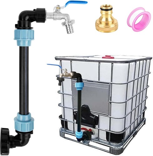 Ibc tank gooseneck tap adapter - tank,