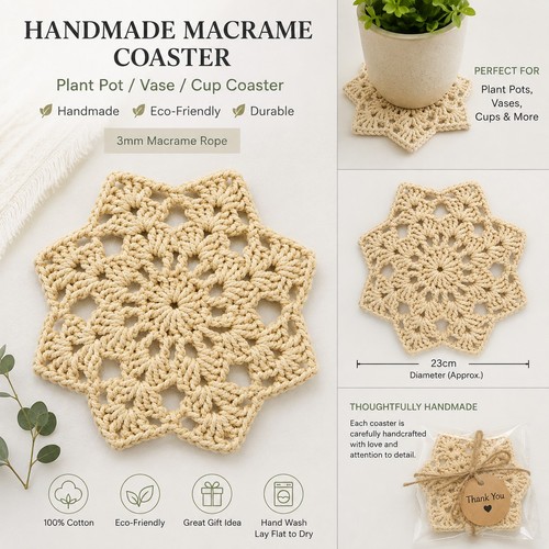 Handmade crochet plant - crochet, pot