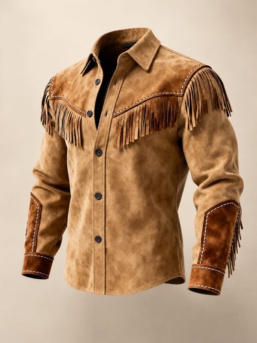 Men western fringe suede - men’s,
