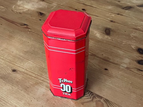 Vintage typhoo tea pillar - tea, tin