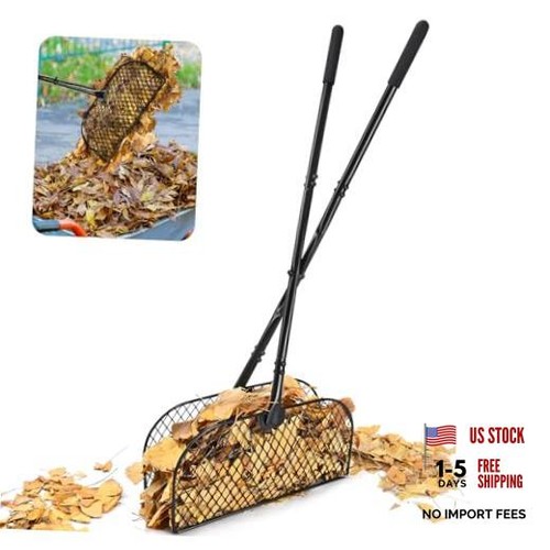 Leaf grabber with long handle - with,