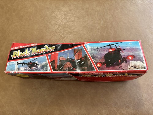 Vintage toy helicopter black - toy,