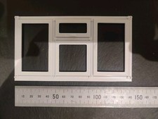 Not Hobbies Dolls House Window Modern Top Opening White Triple Pane