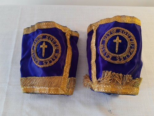 Vintage pair masonic cuffs - of,