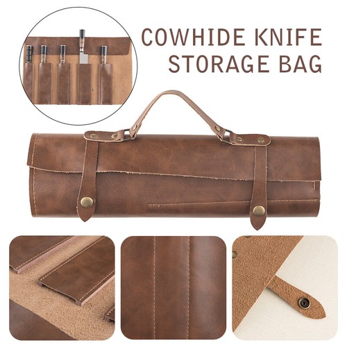 Leather pocket knives - knives, roll