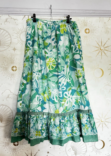 Phool green maxi skirt - green,