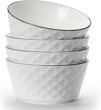 Cereal Bowls Set of 4,Ceramic