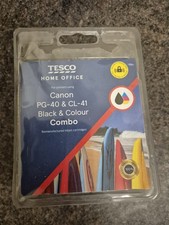 Tesco Canon PG-40 CL-41 Black And Colour Combo Inkjet Cartridges