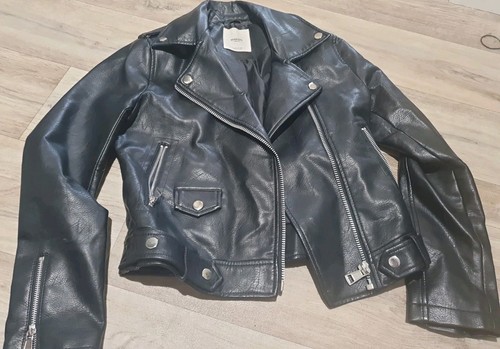 Mango faux leather - leather, jacket