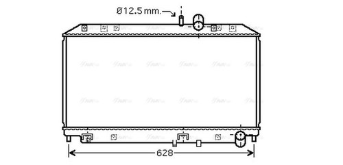 Ava coolant radiator mz2169 - ava,