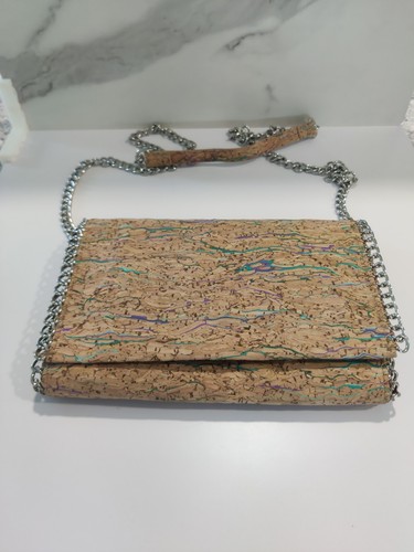 Diva cork clutch with chain - clutch,