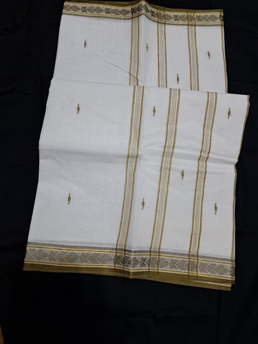 Indian white santipuri tant - indian,