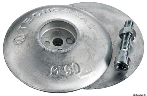 Zinc anode for rudders - anode,