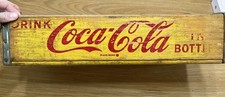 Coca Cola Crate Yellow Wood