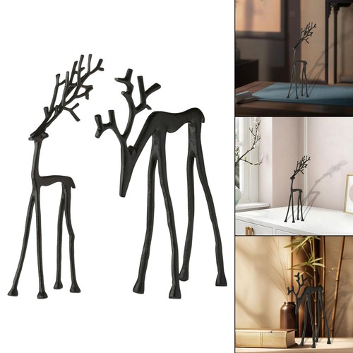 Deer figurine reindeer statue - figurine,