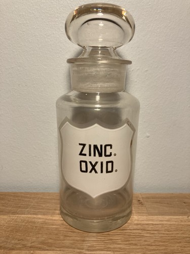 Antique glass pharmacy chemist - antique,