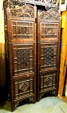 Antique Hand Carved Ornate wooden screens, room divider