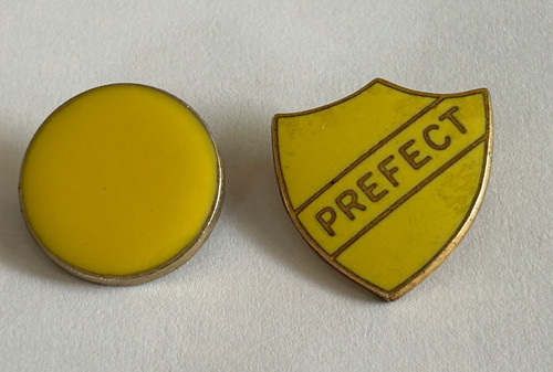 Yellow vintage enamel prefect - yellow,