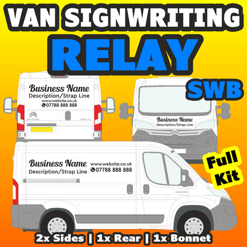 Citroen relay van sign - van, writing