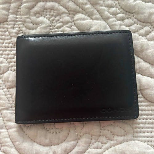 Coach men black bifold - coach,