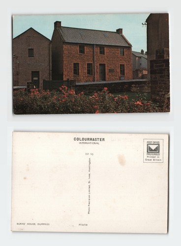 Postcard burns house - postcard,