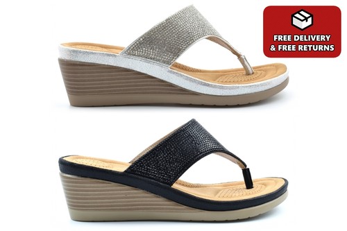 Womens glitter sandals ladies - glitter,