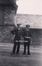 1940s Photo Policemen Dowlais Police Station Merthyr Tydfil Wales Uniforms