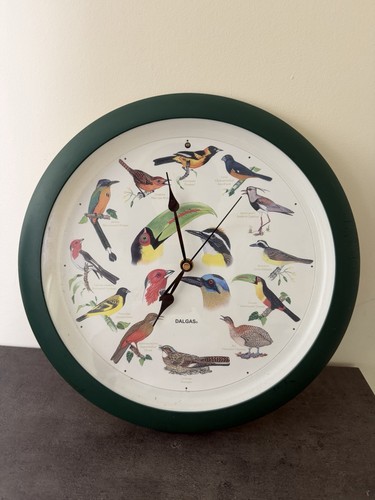 Wall clock with - clock, birds