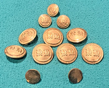 Mixed set of BRASS BUTTONS - Firmin London