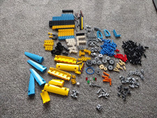 Lego Bundle Job Lot of Technic Spare Parts Red Grey Blue Black Yellow Beams Etc