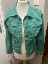 Green Denim Jacket size 10