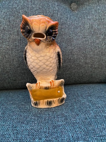 Vintage ceramic owl - ceramic, &