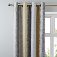 Luxury Sadie Stripe Ochre Grey
