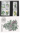 1967 ROYAL MAIL PRESENTATION PACK BRITISH FLORA ORDINARY PRE DECIMAL MINT STAMPS