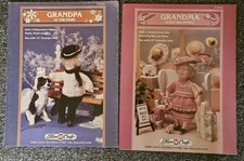 2 x Fibre Craft knitting patterns Grandma and Grandpa clothes
